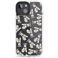 Aquarellzeichnung eines Zwergschnauzers