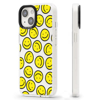 Motif de visage souriant