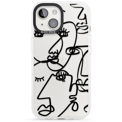 Abstract Line Art Black Clear