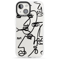 Abstract Line Art Black Clear