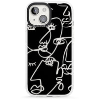 Abstract Line Art Clear Black
