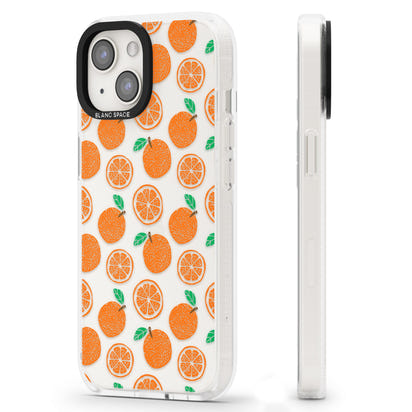 Orangefarbenes Muster