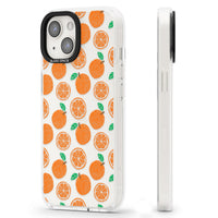 Orangefarbenes Muster