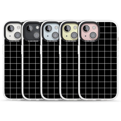Minimalist Grid Pattern Black
