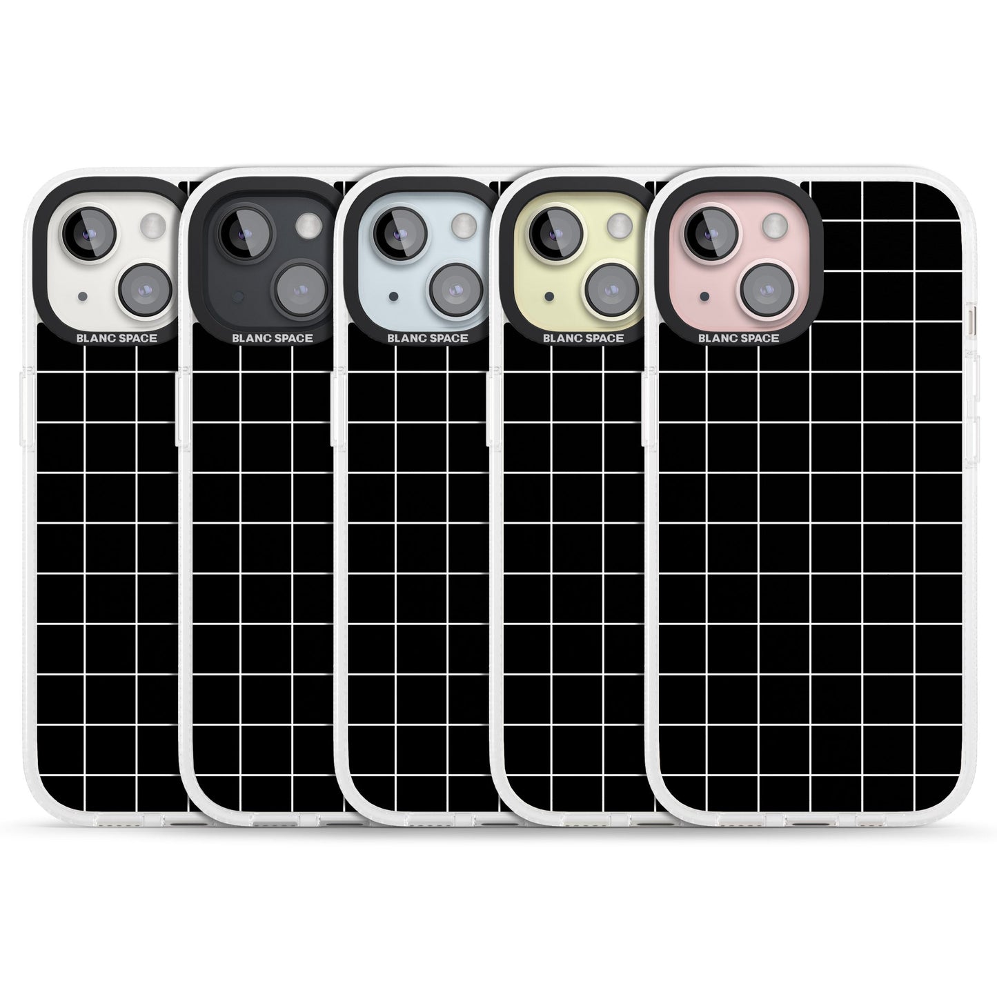 Minimalist Grid Pattern Black