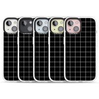 Minimalist Grid Pattern Black