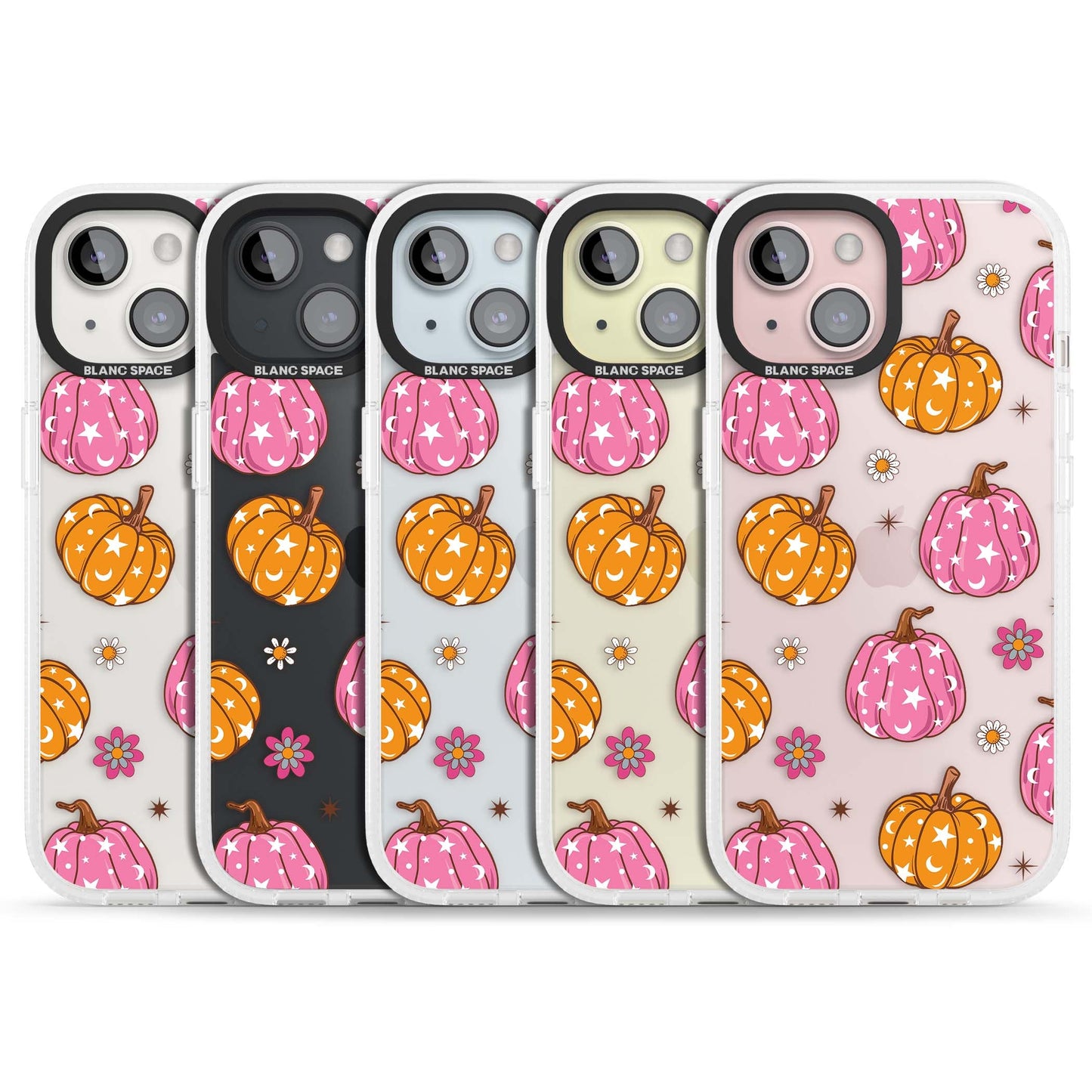 Motif de citrouilles Fleurs et Étoiles