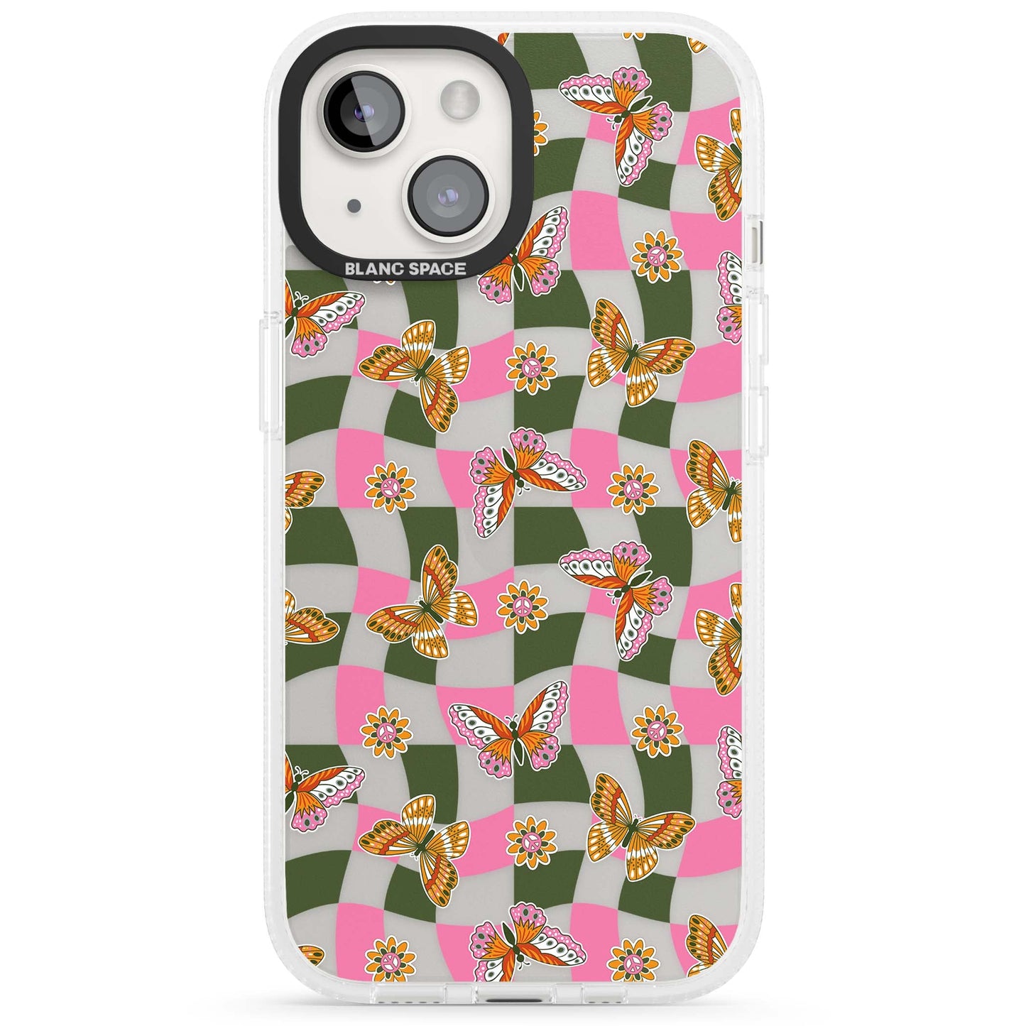 Wavy Butterfly Checked Pattern