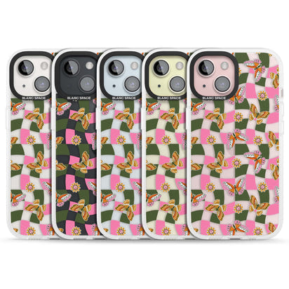 Wavy Butterfly Checked Pattern