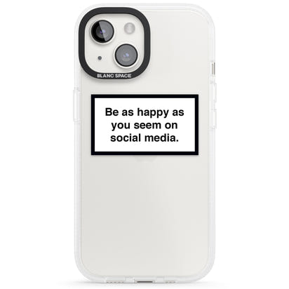 Heureux sur les réseaux sociaux