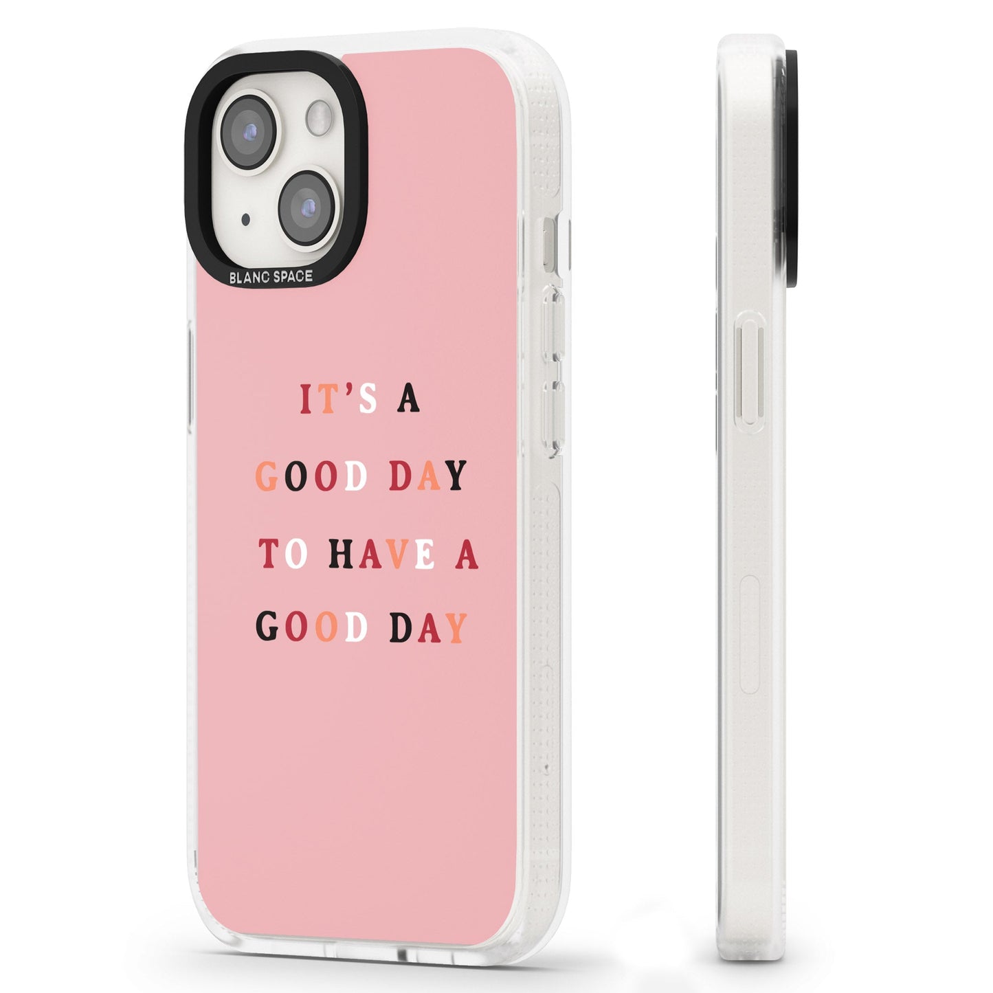 Schönen Tag, rosa Zitat