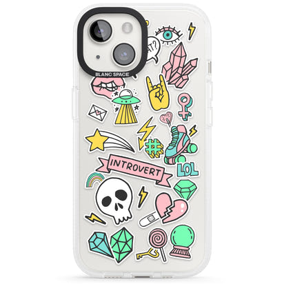 Autocollant introverti