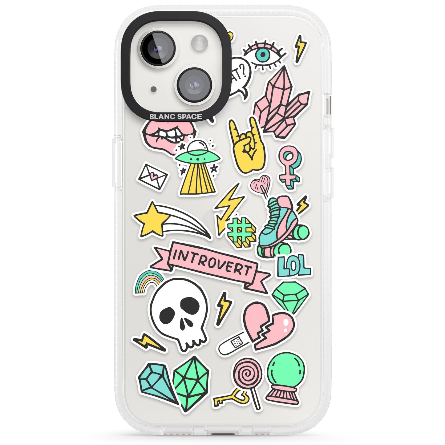 Autocollant introverti