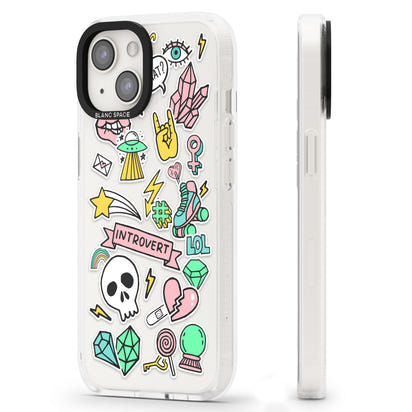 Autocollant introverti