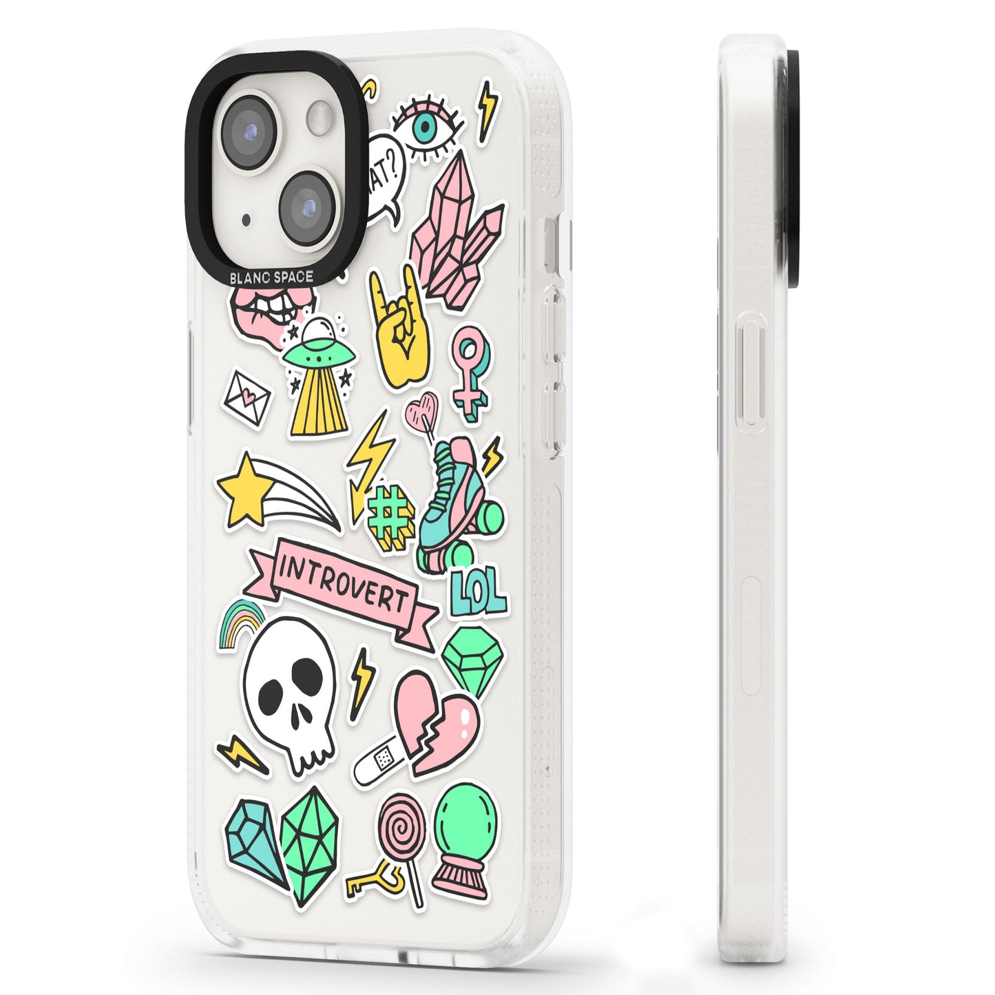 Autocollant introverti