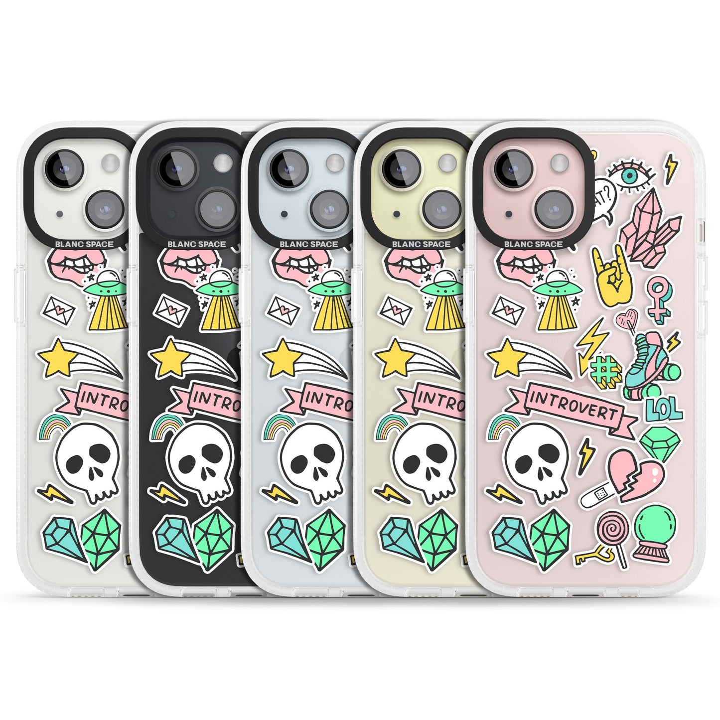 Autocollant introverti