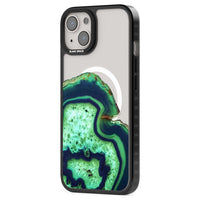 Tranche d'agate émeraude