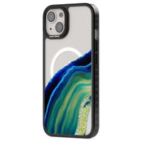 Grüne und blaue Smaragd-Geode