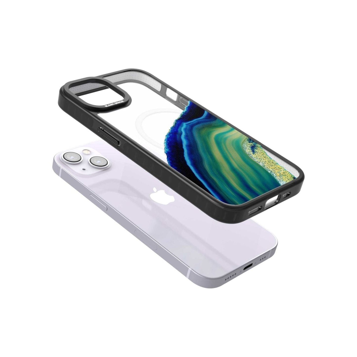 Grüne und blaue Smaragd-Geode