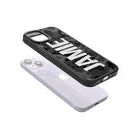 Personalised Black Camo Name Vertical