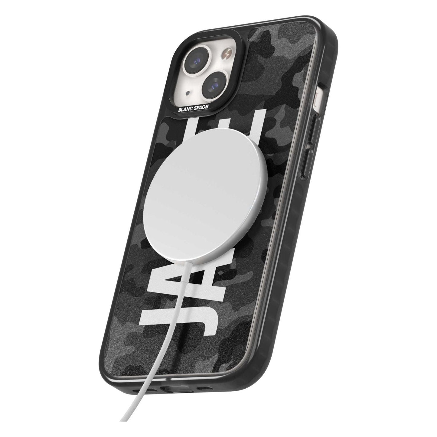 Personalised Black Camo Name Vertical