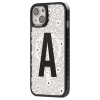 Initiale en gras personnalisée et florale