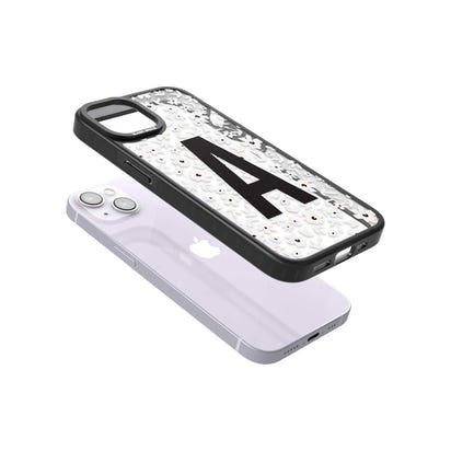 Initiale en gras personnalisée et florale