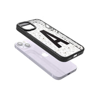 Initiale en gras personnalisée et florale