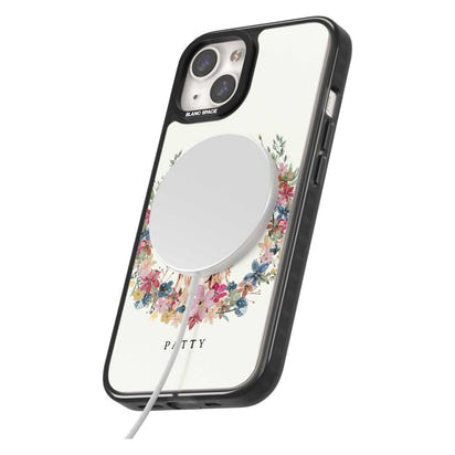 Personalised Cocker Spaniel Floral Portrait