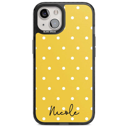 Personalised Yellow Polka Dot