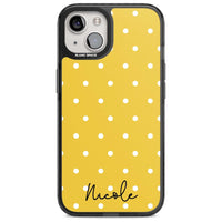 Personalised Yellow Polka Dot