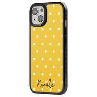 Personalised Yellow Polka Dot