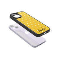 Personalised Yellow Polka Dot