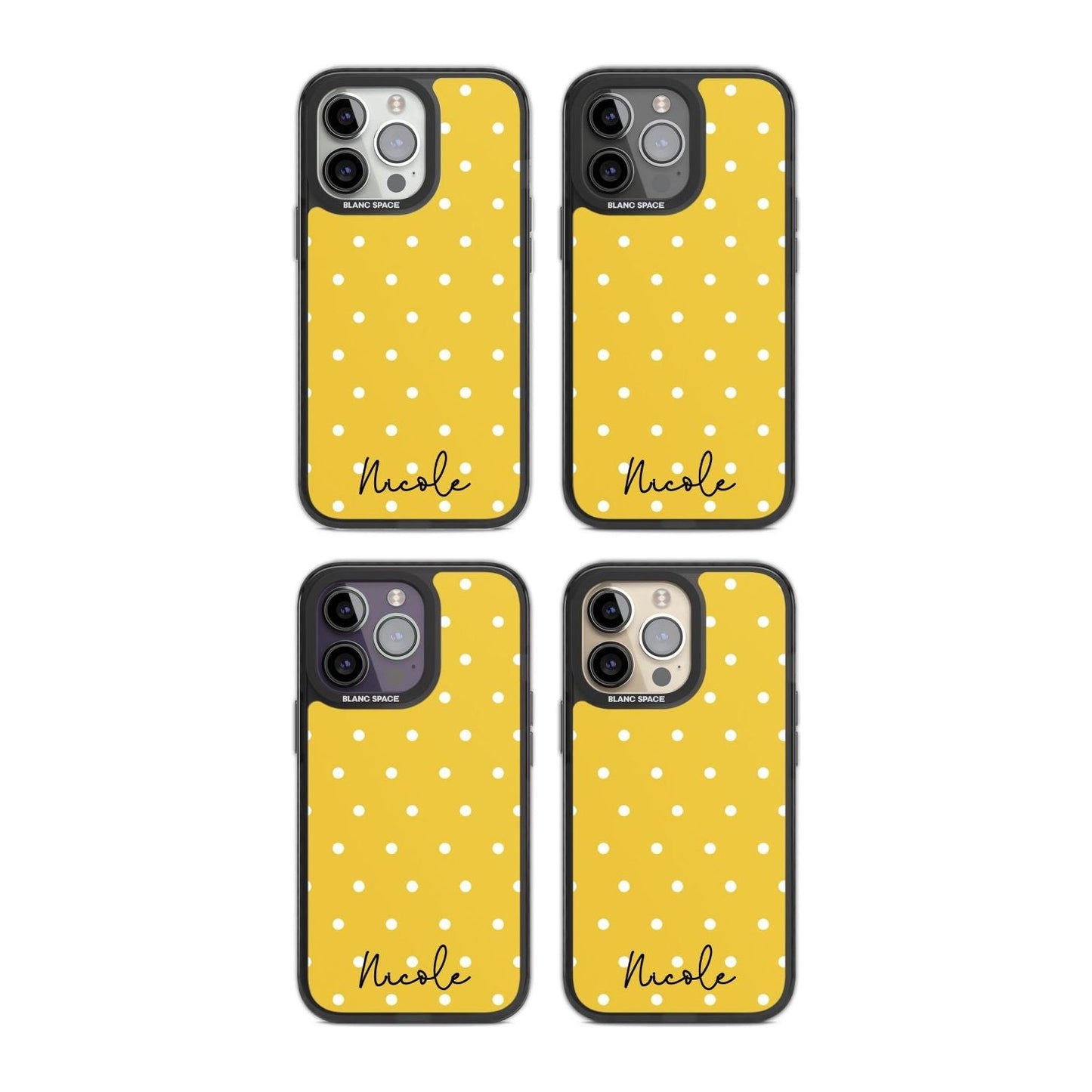 Personalised Yellow Polka Dot