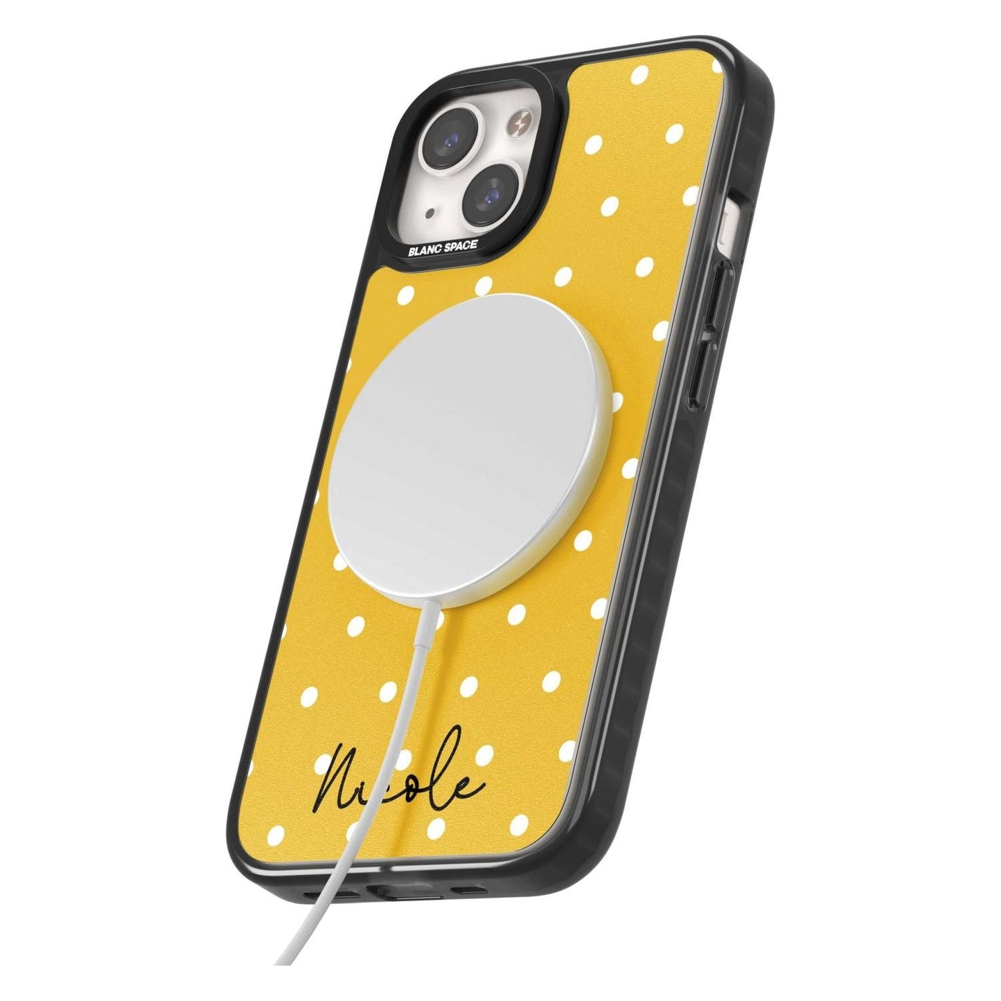 Personalised Yellow Polka Dot