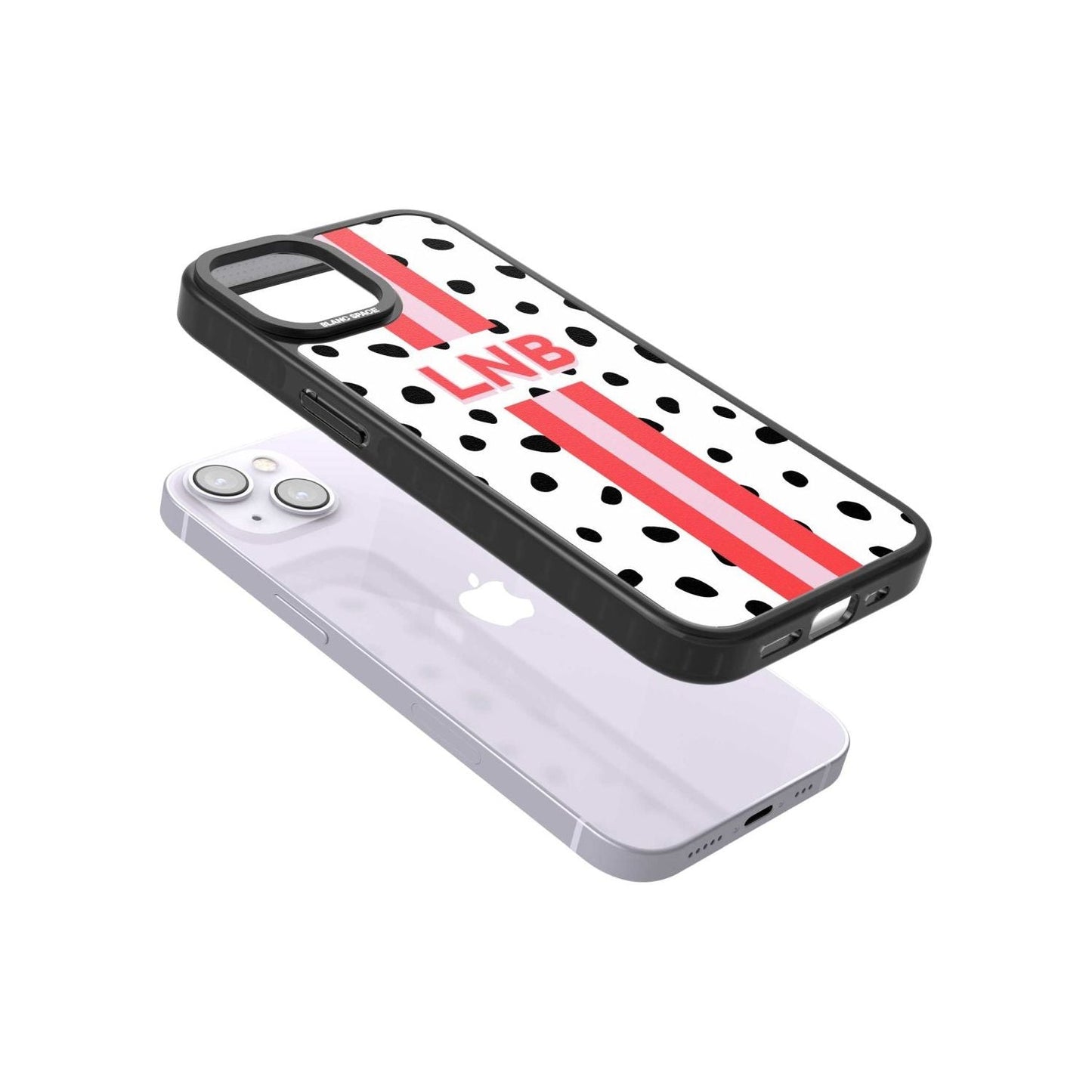 Personalised Polka & Pink Stripe