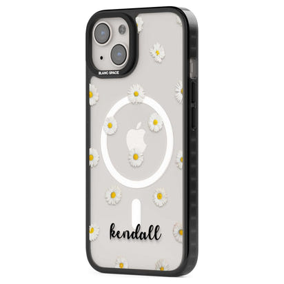 Personalised White Daisies & Cursive