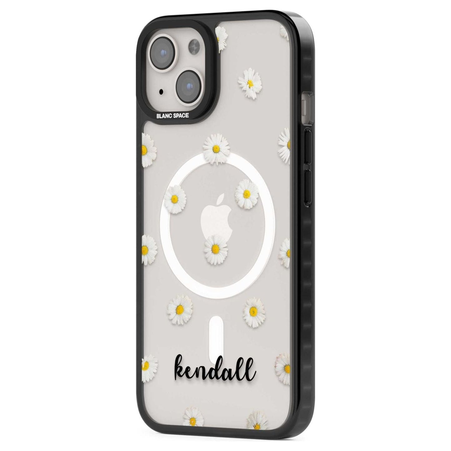 Personalised White Daisies & Cursive