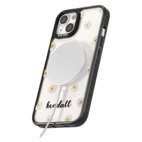 Personalised White Daisies & Cursive