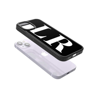 Lettres blanches et noires personnalisées