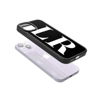 Lettres blanches et noires personnalisées