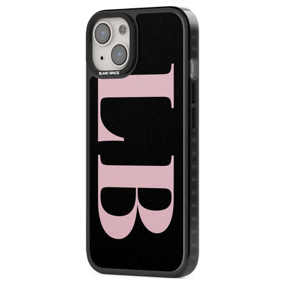 Lettres personnalisées roses et noires vertes