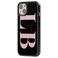 Lettres personnalisées roses et noires vertes