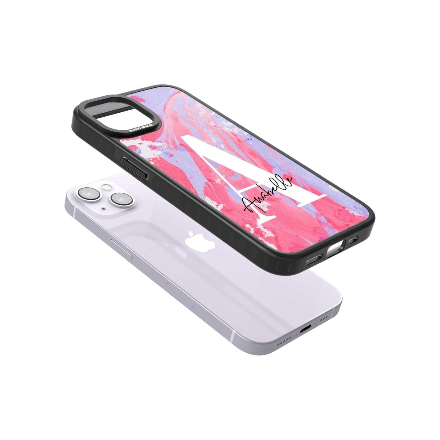 Personalised Pink & Purple Marble