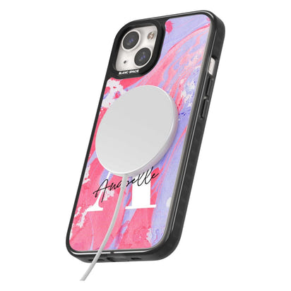Personalised Pink & Purple Marble