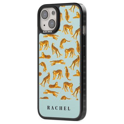 Personalised Turquoise Tiger Pattern