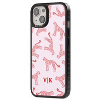 Guépard rouge et rose personnalisé