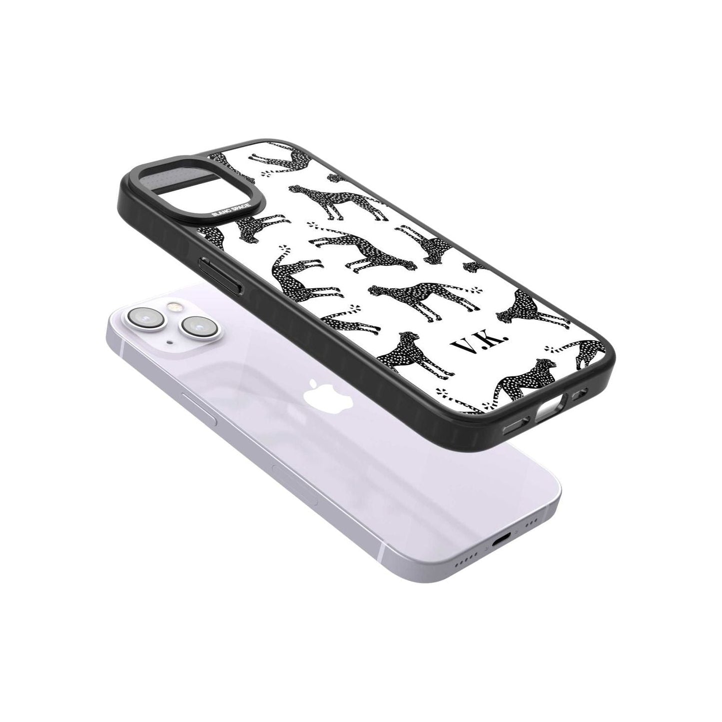 Personalised Black & White Cheetah Pattern