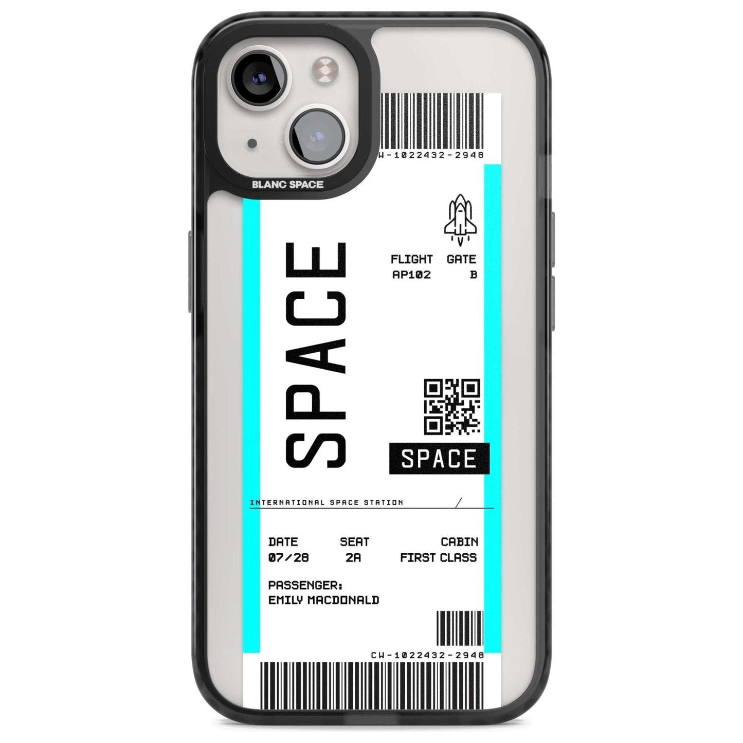 Personalised Space Travel Ticket