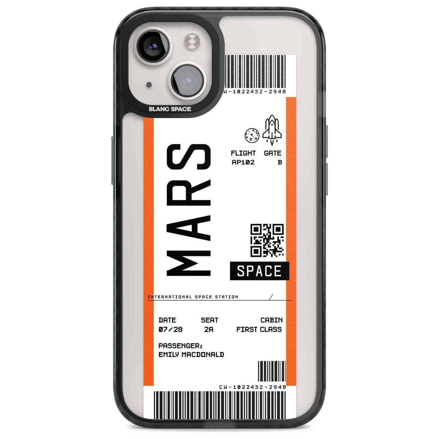 Personalised Mars Travel Ticket